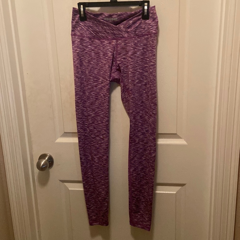 High waisted cross waist leggings